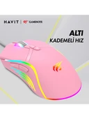 Havit Gamenote MS1026 Gaming Oyuncu Mouse Pembe - 2