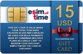 Esimtime 15 Usd Dijital Hediye Kartı - 1