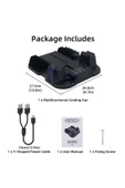 GP-521 PS5 Slim Disk/PS5 Slim Dijital Uyumlu Multifonksiyonel Soğutucu Fan Şarj Stand - 7