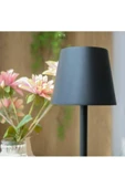 CATA CT-8437 LED Dekoratif Şarjlı Masa üstü Lambası dokunmatik 3 farklı renk ayarı lamba siyah - 4