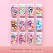 DIY Krem Tutkal Reçine Aksesuar Boncuk Payet Malzeme Seti - Yeni -50 Şeffaf Simli Toka [Renk Rastgele] - 9