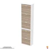 Modilayn VARBİ UMAY' 2 Li Asma Kapı Önü 52x193x26 cm’ lik 5 Düşer Kapak 10 Göz Bölmeli Ayakkabılık - 7