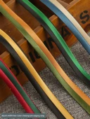 İki Renkli Yapay İpek Saten Biye Şerit - Koyu Mavi (103 Tibet Mavisi ve Beyaz 5 m) thumbnail 2