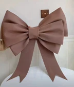 DIY Düğün Dekorasyon Sünger Köpük Kağıt Fiyonk Malzeme Seti - Kahverengi 80cm - 1