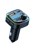 Airstorr Araba müzik çalar kablosuz çift USB + Type-c BT 5.0 araba FM modülatör verici - 1