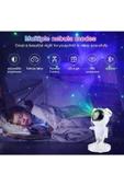 Airstorr Astronot Müzikli Nebula Galaksi Yıldız Gece Lambası Çocuk Odası Kumandalı Projektor - 2