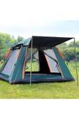 MEGAMUS 8 Kişilik Tam Otamatik Tenteli Kamp Çadırı Portatif Anti-Uv Su Geçirmez Outdoor Plaj Piknik - 1