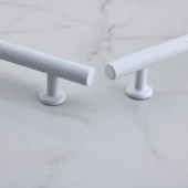 Mobilya Çekmece Mutfak Dolabı Dolap Kulpları Kulbu Kulpu Beyaz Metal Kulp 128 mm - 12.8 cm thumbnail 5