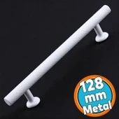 Mobilya Çekmece Mutfak Dolabı Dolap Kulpları Kulbu Kulpu Beyaz Metal Kulp 128 mm - 12.8 cm thumbnail 1