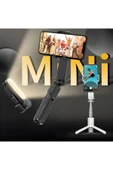 Airstorr Akıllı Telefon L09 Gimbal Sabitleyici Dolgu Işığı Bluetooth Selfie Video Çekim Tripod - 1
