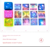 Çift Taraflı Çocuk Origami Kağıdı - Floresan Takımyıldızı 3 Paket/825 - 10