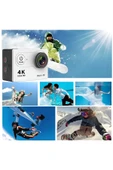MEGAMUS Aksiyon Kamerası 4K Video Kamera Kamera Dijital Wifi Aksiyon Kamerası Kafa Montajı - 4