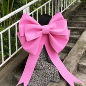 DIY Düğün Dekorasyon Sünger Köpük Kağıt Fiyonk Malzeme Seti - Beyaz 50cm - 3