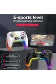 MEGAMUS P07 kablosuz oyun PS4 IOS/Android/PC RGB Bluetooth konsolu Gamepad thumbnail 2