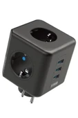 Airstorr Termal Akım Korumalı 3'lü Duvar Tipi Priz 3 Usb'li Küp Priz + 2 Adet Mini Led Lamba - 2