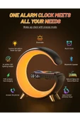 Airstorr Akıllı Masa Lambası Kablosuz Şarj Atmosfer Lambası Bluetooth Hoparlör Kısılabilir Gece Lambası Müzik - 2
