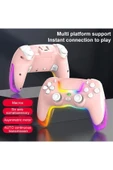 MEGAMUS P07 kablosuz oyun PS4 IOS/Android/PC RGB Bluetooth konsolu Gamepad thumbnail 1