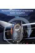 Airstorr Araç telefonu tutucu 15W kablosuz araç telefonu şarj dokunmatik kontrol şeffaf hızlı şarj uyumlu - 3