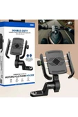 Airstorr 2 in 1 Ayna ve Gidon Bağlantılı Motorsiklet Telefon Tutucu Bisiklet ATV Telefon Tutacağı thumbnail 1