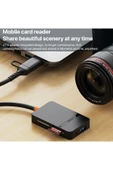 Airstorr Çoklu 8in1 SD/TF/CF/MS/M2/Micro Hafıza Kart Okuyucu Adaptörü iPhone/iPad Type-C/USB  Cihazları - 4