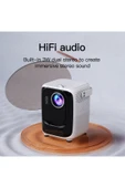 MEGAMUS 5G Mi Smart Mini Projektör 1080P LED Mini WiFi Video Sinema Taşınabilir Projektörleri - 4