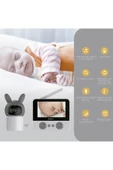 Airstorr Bebek Kamerası Kumandalı Monitörlü Karşılıklı Konuşma Özellikli , Hatırlatıcılı IP Bebek Kamerası - 4