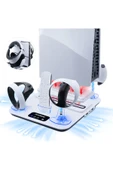 Airstorr TP5-3550 Çok fonksiyonlu Soğutma Fanı Type-c 5V 3A denetleyici PS5/Slim/PS VR2 için şarj standı askı - 1