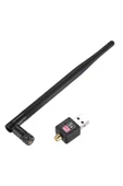 MEGAMUS USB2.0 Kablosuz Ağ Kartı Mini WIFI Alıcısı 5DB Büyük Anten 300m Kablosuz Ağ Adaptör 802.IIN - 1