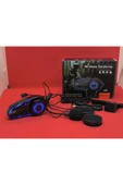 Airstorr Işikli Bt35 Intercom Motor Kurye Kask Kulaklık Bluetooth 5.0 Motosiklet Kulaklık - 2