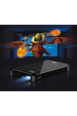 Airstorr 4K HD 1080P taşınabilir akıllı WiFi DLP tripodlu ev sineması Android sistemli projektör - 2