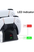 Airstorr Gelişmiş Playstation 5 Dualsense kontrol cihazları için LED göstergeli hızlı şarj istasyonu - 2