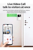 MEGAMUS WiFi Video kapı zili kablosuz HD kamera PIR hareket algılama IR Alarm ev kapı için - 4