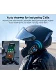 Airstorr Q28 motosiklet Bluetooth kask kulaklık kamera ses kontrolü 1080P Video kayıt interkom - 4