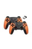 Airstorr Joystick Gamepad Çiftli Tv Pc Uyumlu Oyun Konsolu 2.4g Gamepad Double Joystick Doungle thumbnail 1