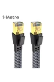 Airstorr Cat8 LAN Kablosu Yüksek Hızlı 40Gbps 2000mhz Ethernet Kablosu Örgü Kaplama 1m 2m 3m 5m 10m - 1