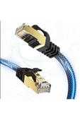 Airstorr Cat8 LAN Kablosu Yüksek Hızlı 40Gbps 2000mhz Ethernet Kablosu Örgü Kaplama 1m 2m 3m 5m 10m - 2