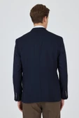 Lacivert Kılıç Yaka   Esnek 6 Drop Slim Fit Classic  Ceket 1002250124 thumbnail 5