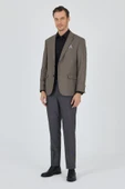Koyu Vizon Mono Yaka Bez Ayağı Tam Astar Esnek 4 Drop Comfort Fit Classic Ceket 1002250155 - 2