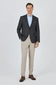 Siyah Mono Yaka Armürlü Tam Astar Esnek 6 Drop Comfort Fit Classic Ceket 1002250153 - 2
