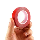 BUFFER® 2 Metre Güçlü Yapışkanlı Çift Taraflı Slikon Pratik Şeffaf Bant - 2
