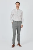 Füme Gabardin Yan Cep Düz Paça Comfort Fit Pamuklu Casual Chino Pantolon 1003250121 thumbnail 2