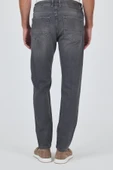 Gri Gabardin 5 Cep Düz Paça Casual Slim Fit Pamuklu Denim Pantolon 1023250150 - 5