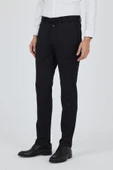 Siyah Esnek Yandan Cepli Casual Slim Fit Pantolon 1003250158 thumbnail 3