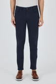 Koyu Lacivert Pamuklu 5 Cep Casual Slim Fit 5 Cep Pantolon 1003250318 - 1