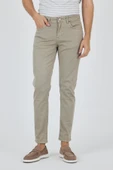 Koyu Bej Pamuklu 5 Cep Casual Slim Fit 5 Cep Pantolon 1003250318 - 3
