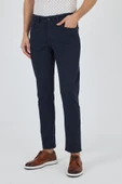 Koyu Lacivert Pamuklu 5 Cep Casual Slim Fit 5 Cep Pantolon 1003250318 - 3