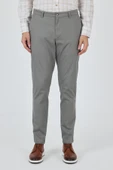 Füme Gabardin Yan Cep Düz Paça Comfort Fit Pamuklu Casual Chino Pantolon 1003250121 thumbnail 1