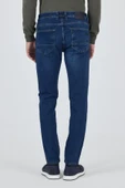 Lacivert Gabardin 5 Cep Düz Paça Casual Slim Fit Pamuklu Denim Pantolon 1023250150 - 5
