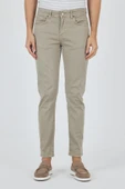 Koyu Bej Pamuklu 5 Cep Casual Slim Fit 5 Cep Pantolon 1003250318 - 1