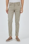 Koyu Bej Pamuklu 5 Cep Casual Slim Fit 5 Cep Pantolon 1003250318 - 2